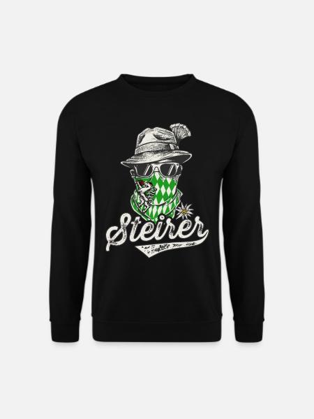 Steiermark T-Shirt Herren Steirer Bua Steirerbua - Unisex Pullover - Schwarz