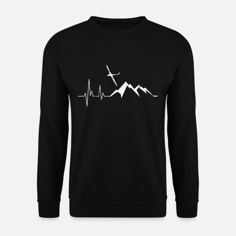 Planeur Vol à voile - Sweat-shirt Unisexe - noir