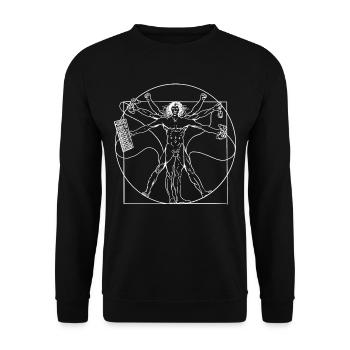 Gaming Gamer Zocker Zocken Game - Unisex Pullover - Schwarz - Vorne - Alina (178cm) & Michal (187cm)