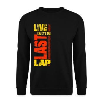 Motorsport Racing Saying Racing Driver Gift - Unisex Sweatshirt - black - Front - Alina (178cm) & Michal (187cm)