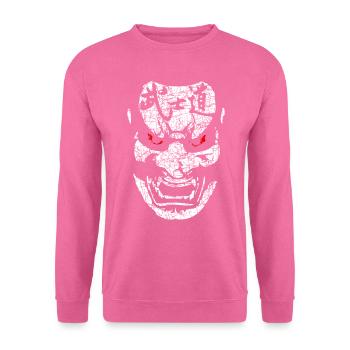 Kabuki Samurai Japanische Kampfkunst Maske - Unisex Pullover - Pink - Vorne