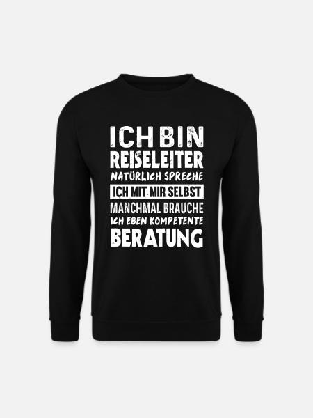 Reiseleiter Touristenführer Reisebegleiter - Unisex Pullover - Schwarz