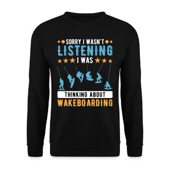 Wakeboard Wakeboarding Wakeboarder - Sweat-shirt Unisexe - noir - Devant - Alina (178cm) & Michal (187cm)