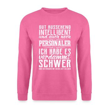 Personaler Human Resources Lustig Personal - Unisex Pullover - Pink - Vorne