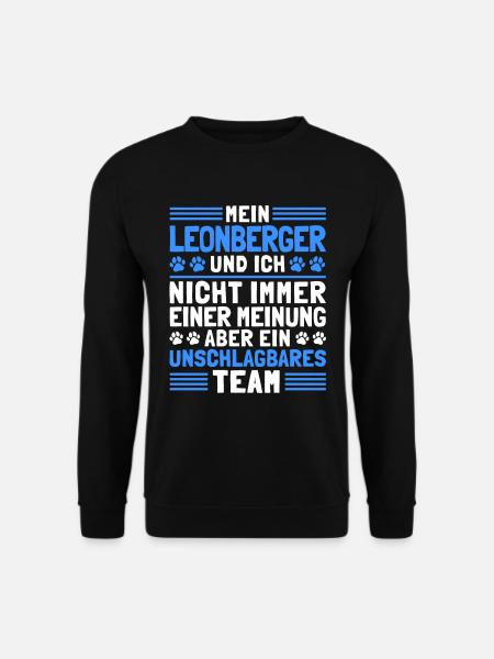 Mein Leonberger und Ich Leonberg Hund - Unisex Pullover - Schwarz