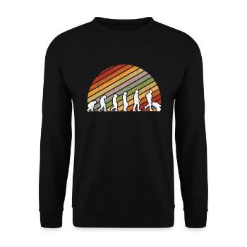 Galabauer Evolution Galabau Landschaftsbauer - Unisex Pullover - Schwarz - Vorne - Alina (178cm) & Michal (187cm)