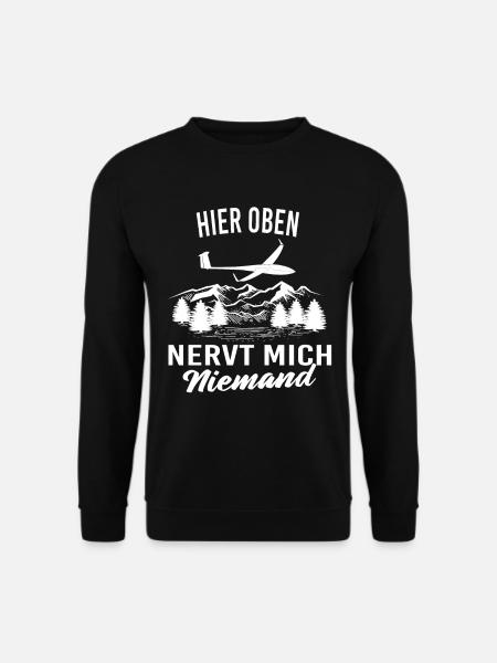 Segelfliegen und Segelflieger - Unisex Pullover - Schwarz