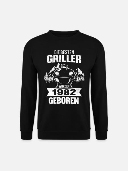 40. Geburtstag Grillmeister 1982 Jahrgang 40 Jahre - Unisex Pullover - Schwarz