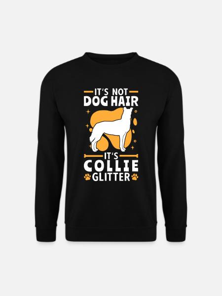 Das ist Kurzhaarcollie Glitzer Smooth Collie - Unisex Pullover - Schwarz