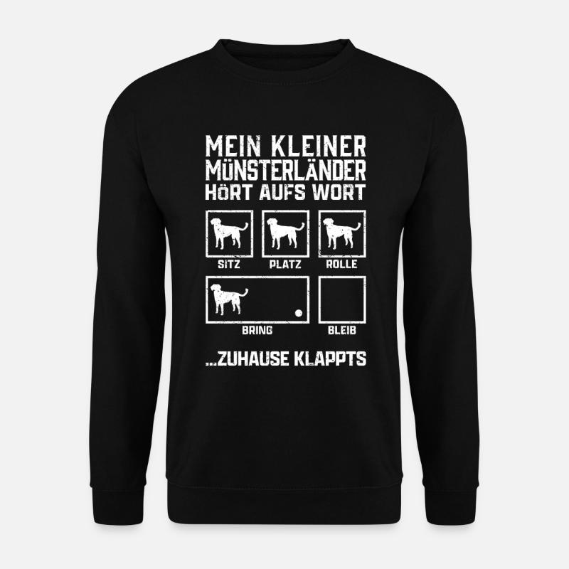 Kleiner Münsterländer Hundetricks Heidewachtel - Unisex Pullover - Schwarz