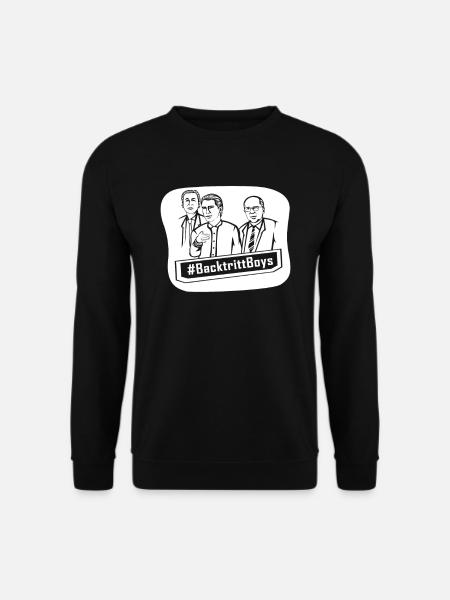 Backtritt Boys Politik Rückzug Rücktritt Geschenk - Unisex Pullover - Schwarz