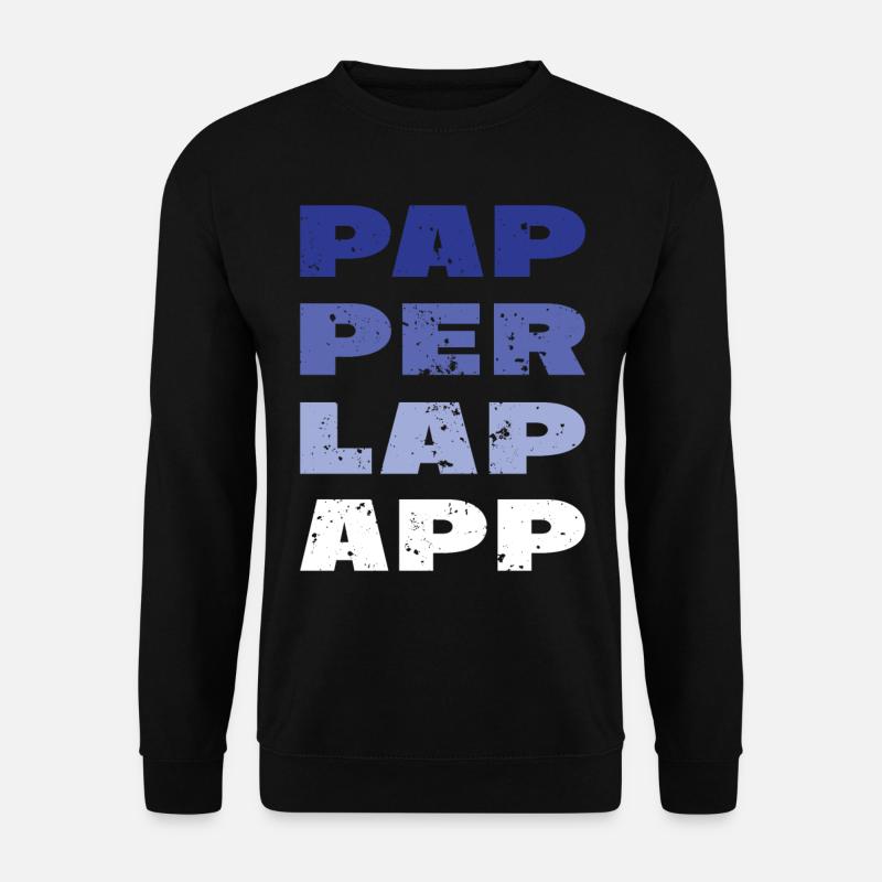 PAP PAR LAP APP - Sweat-shirt Unisexe - noir