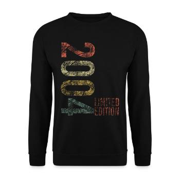 18e anniversaire Jeunes filles 2004 - Sweat-shirt Unisexe - noir - Devant - Alina (178cm) & Michal (187cm)