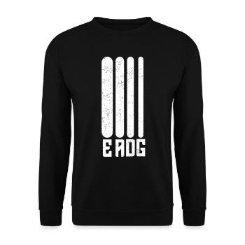 Guitar EADG Bass Bassist Guitar Player - Unisex Sweatshirt - black - Front - Alina (178cm) & Michal (187cm)