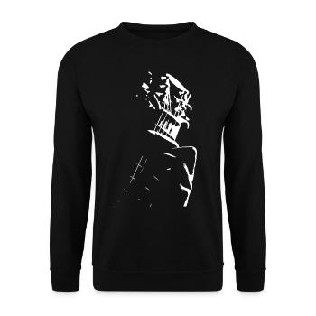 Guitaristes Guitaristes Guitaristes Guitariste - Sweat-shirt Unisexe - noir - Devant - Alina (178cm) & Michal (187cm)