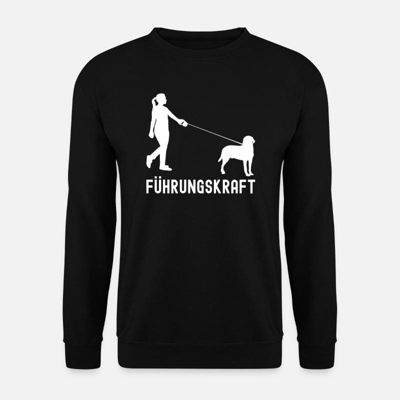 Führungskraft Hunde Labrador Retriever Labbi Gassi - Unisex Pullover - Schwarz