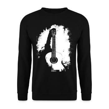 Guitariste Guitariste Vintage Guitariste - Sweat-shirt Unisexe - noir - Devant - Alina (178cm) & Michal (187cm)
