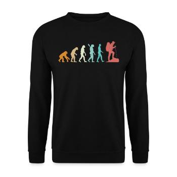 Evolution Randonnée Montagne - Sweat-shirt Unisexe - noir - Devant - Alina (178cm) & Michal (187cm)