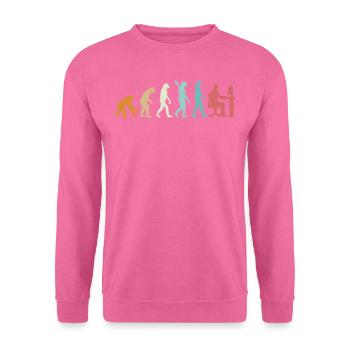 Evolution Programmeur Codeur Gamer Développeur Geek - Sweat-shirt Unisexe - rose - Devant
