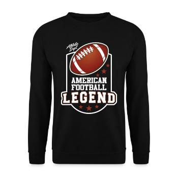Légende du football américain Sport américain - Sweat-shirt Unisexe - noir - Devant - Alina (178cm) & Michal (187cm)
