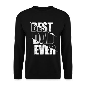 Meilleur papa de tous les temps - Sweat-shirt Unisexe - noir - Devant - Alina (178cm) & Michal (187cm)