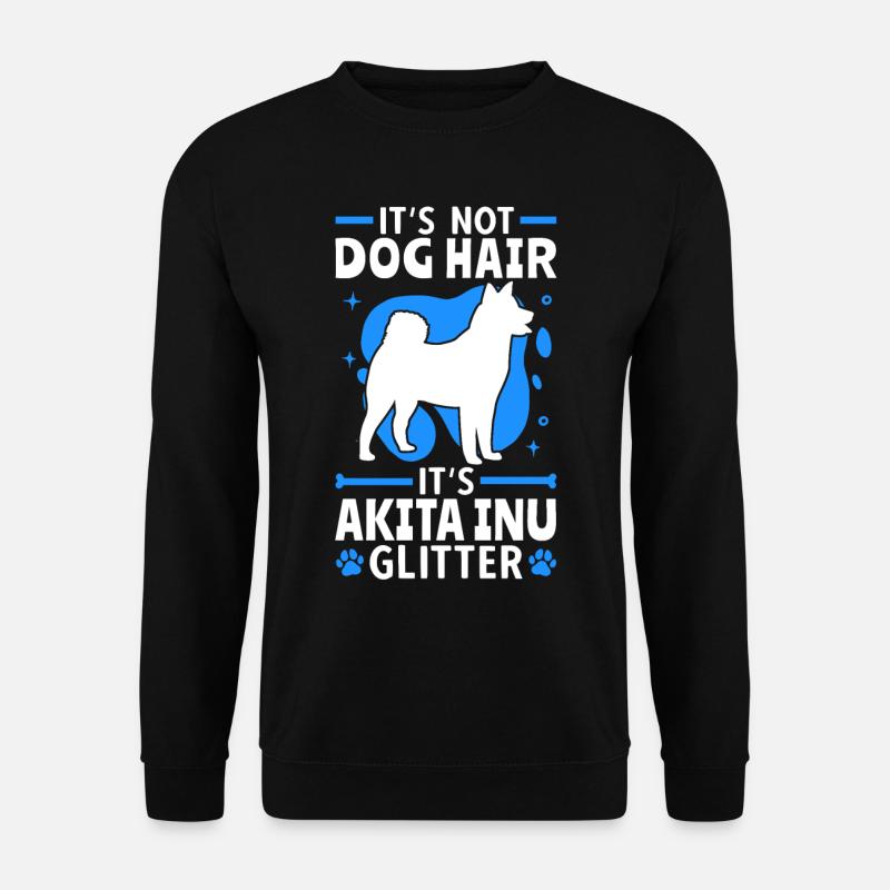Das ist Akita Glitzer japanischer Akita Inu - Unisex Pullover - Schwarz