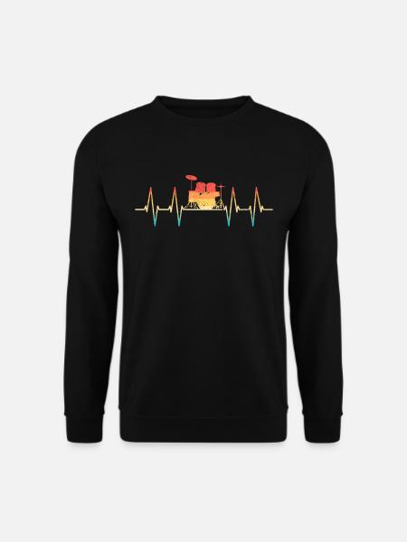 Drummer Schlagzeuger Schlagzeug - Unisex Pullover - Schwarz