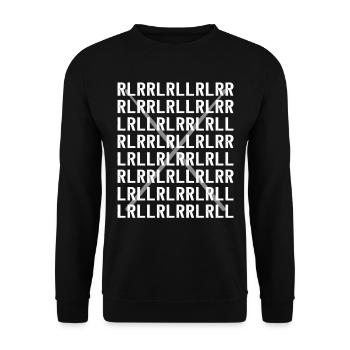 Paradiddle Variations Marching Drummer Drum Stuff - Sweat-shirt Unisexe - noir - Devant - Alina (178cm) & Michal (187cm)