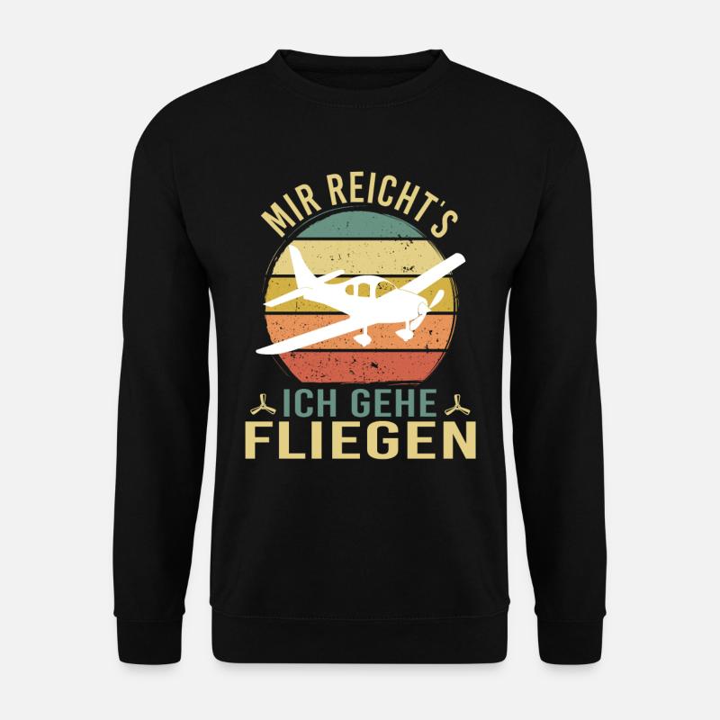 Modellbau Flugzeug Modellflug - Unisex Pullover - Schwarz