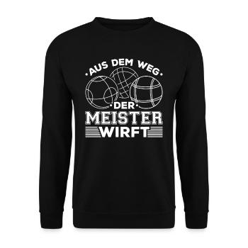 Boule Meister Boule Petanque - Unisex Pullover - Schwarz - Vorne - Alina (178cm) & Michal (187cm)