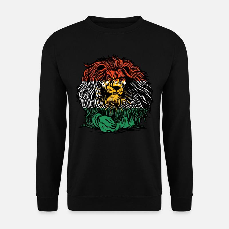 Kurdistan Löwe Kurde Kurden Kurdisch Löwenkopf - Unisex Pullover - Schwarz
