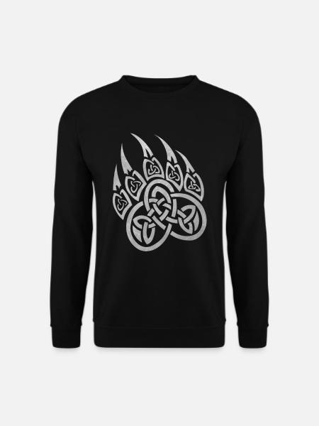 Berserker Rune Bear Paw Viking Design - Sweat-shirt Unisexe - noir