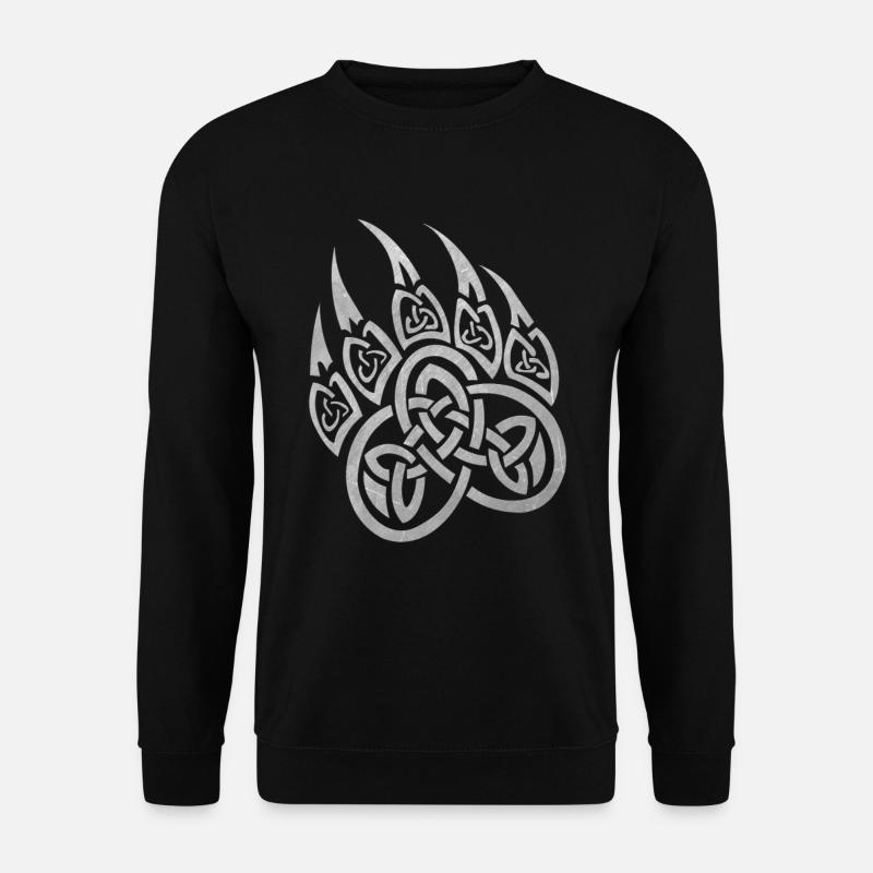 Berserker Rune Bear Paw Viking Design - Sweat-shirt Unisexe - noir