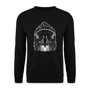 Mouette - Sweat-shirt Unisexe - noir - Devant - Alina (178cm) & Michal (187cm)