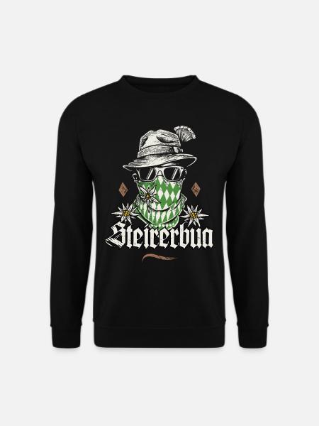 Steirerbua T-Shirt Herren Steiermark Shirt Männer - Unisex Pullover - Schwarz