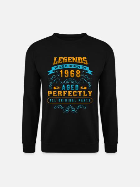 Legenden wurden 1968 Geboren - Unisex Pullover - Schwarz
