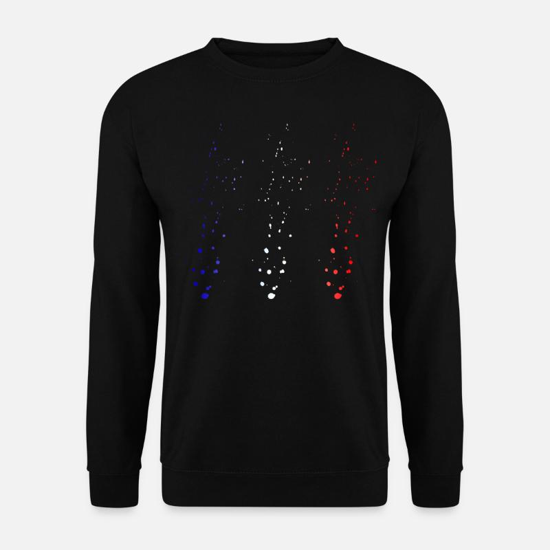 Blue White Red - Unisex Sweatshirt - black