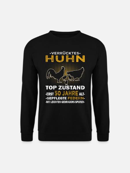 Hühnerhalter - Landwirtin - Hühner Bäuerin - Unisex Pullover - Schwarz
