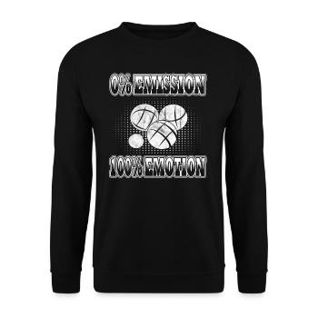Boccia - Boule - Bocciaspieler - Unisex Pullover - Schwarz - Vorne - Alina (178cm) & Michal (187cm)