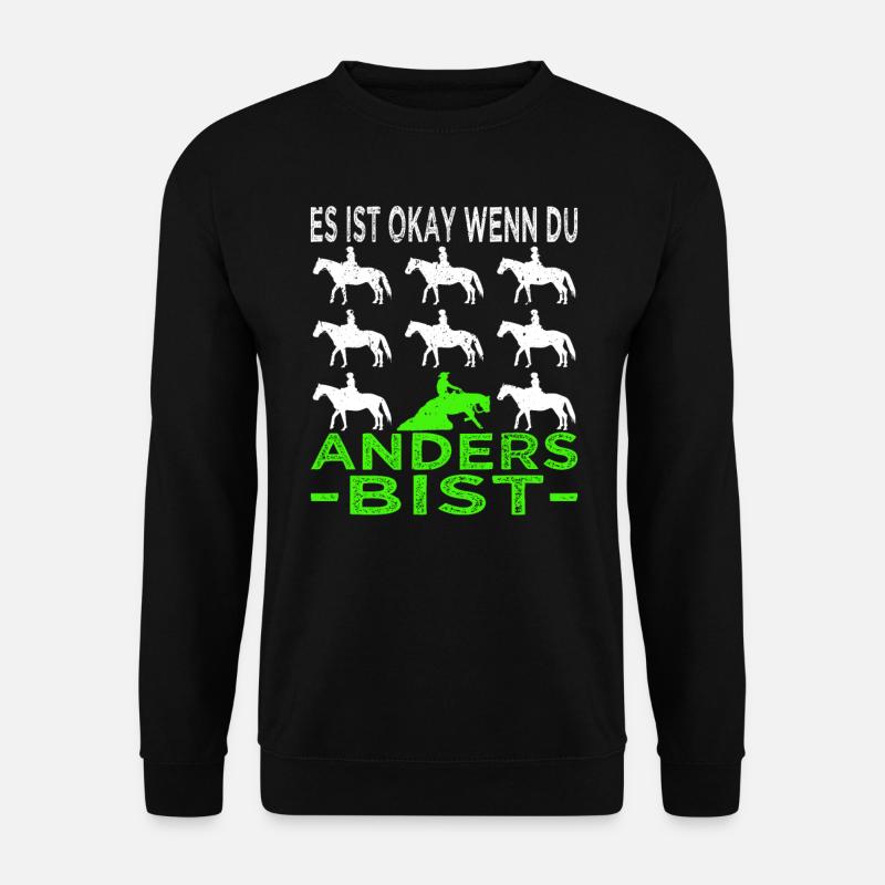 Western Reining - Westernreiten - Westernpferd - Unisex Pullover - Schwarz