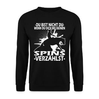 Western Reining - Westernreiten - Westernpferd - Unisex Pullover - Schwarz - Vorne - Alina (178cm) & Michal (187cm)