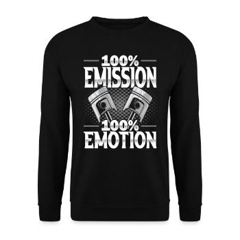 V8 Engine - Motorsport - Car Driver - Unisex Sweatshirt - black - Front - Alina (178cm) & Michal (187cm)