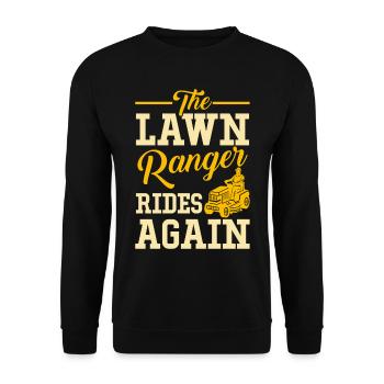 Le Garde-pelouse roule à nouveau - Jardinier - Sweat-shirt Unisexe - noir - Devant - Alina (178cm) & Michal (187cm)