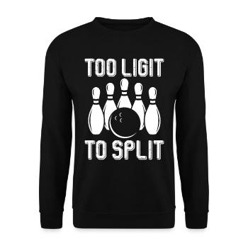 Trop légitime pour se diviser - Bowling Alley Sport - Sweat-shirt Unisexe - noir - Devant - Alina (178cm) & Michal (187cm)