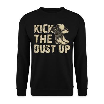 Kick The Dust Up - Musique Country Occidentale Cowboy Co - Sweat-shirt Unisexe - noir - Devant - Alina (178cm) & Michal (187cm)
