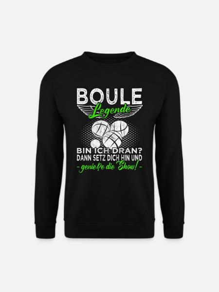 Boule - Boulespieler - Boccia - Unisex Pullover - Schwarz