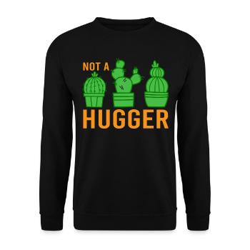 Cactus Not A Hugger - Western Sugaro Flowers - Unisex Sweatshirt - black - Front - Alina (178cm) & Michal (187cm)