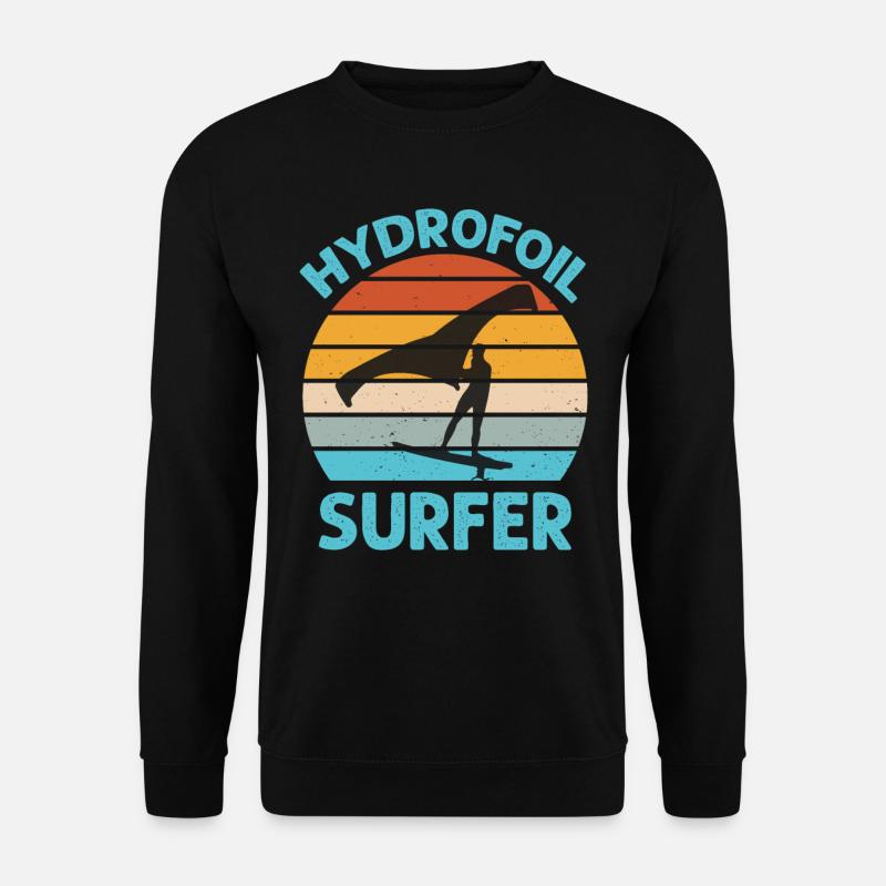 Hydrofoil Surfer - Wingfoil Surf - Sweat-shirt Unisexe - noir