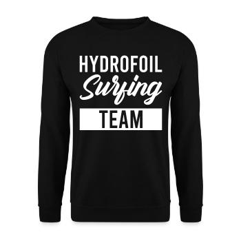 Hydrofoil Surfing Team - Wingfoil Surf - Unisex Sweatshirt - black - Front - Alina (178cm) & Michal (187cm)