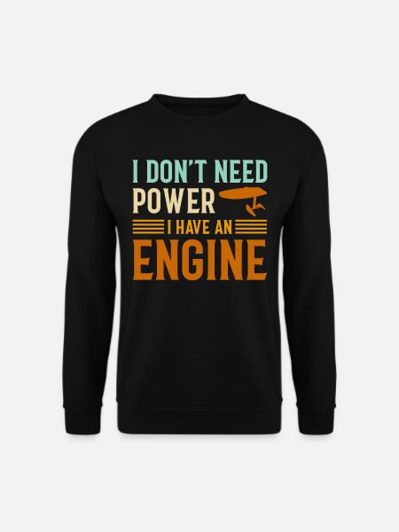 Efoil Electric Surfboard Hydrofoil Wingfoil - Unisex Pullover - Schwarz